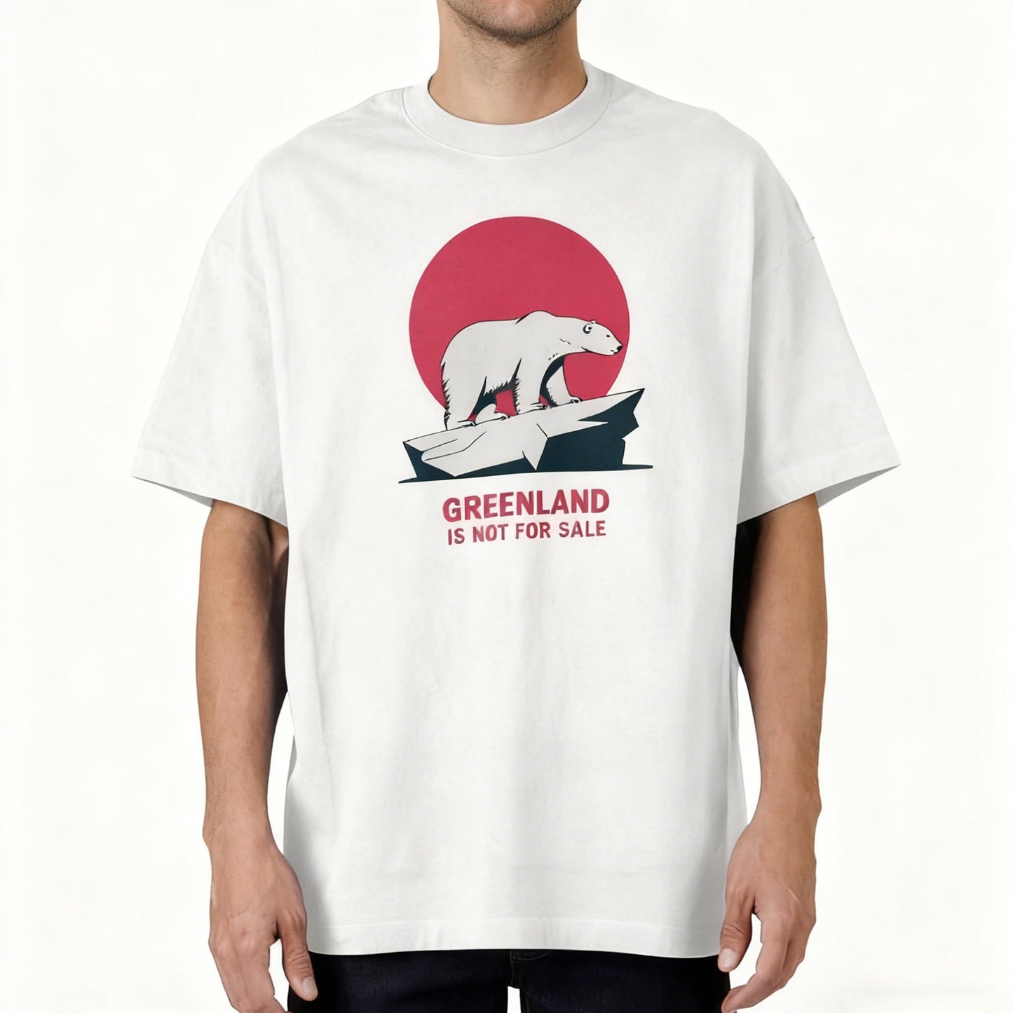 Greenland Is Not For Sale Men's Casual T-shirt elevenforest