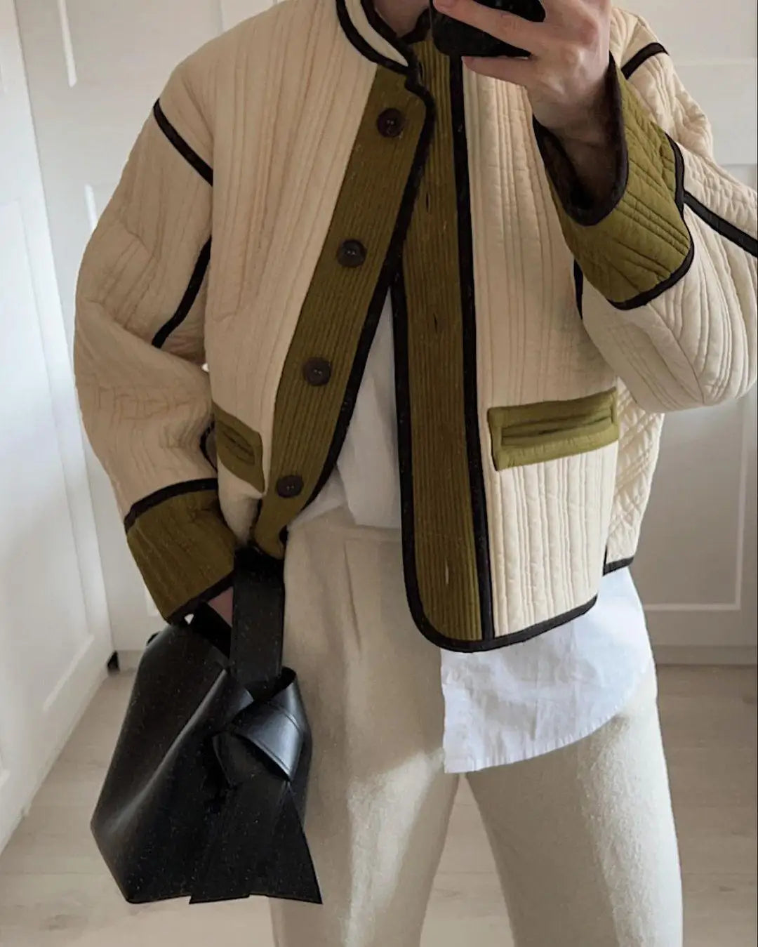 LM | elegant jacket in patchwork chic