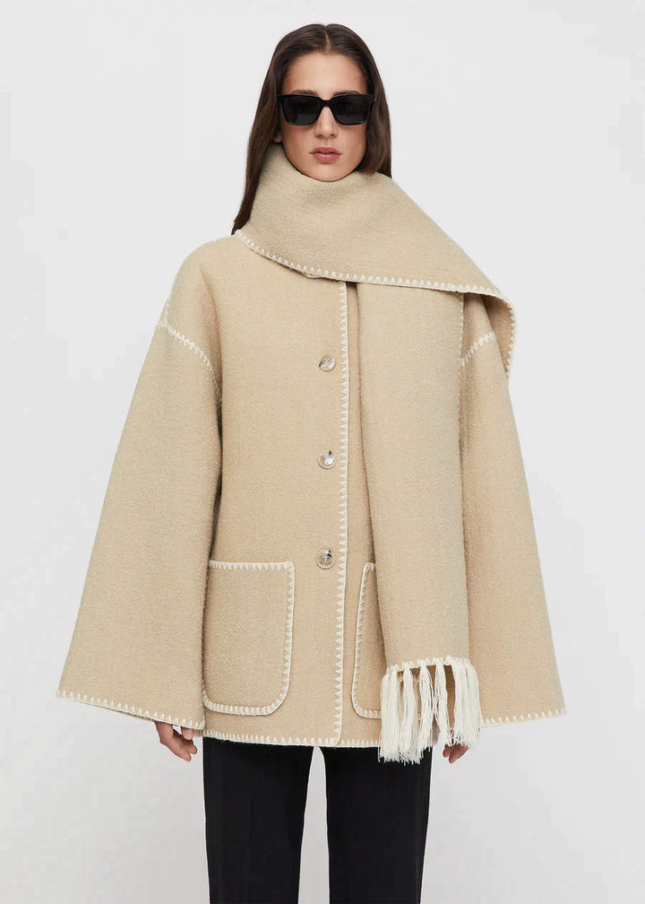 LM | Luxury jacket with scarf