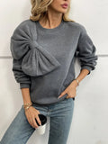 Blythe® | Oversized cotton sweater with bow