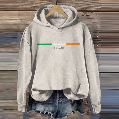 Comstylish Ireland Art Patterns Vintage Casual Hoodie