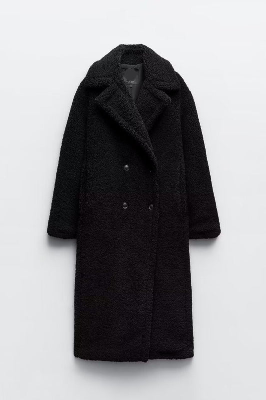 LM | Long teddy coat for women