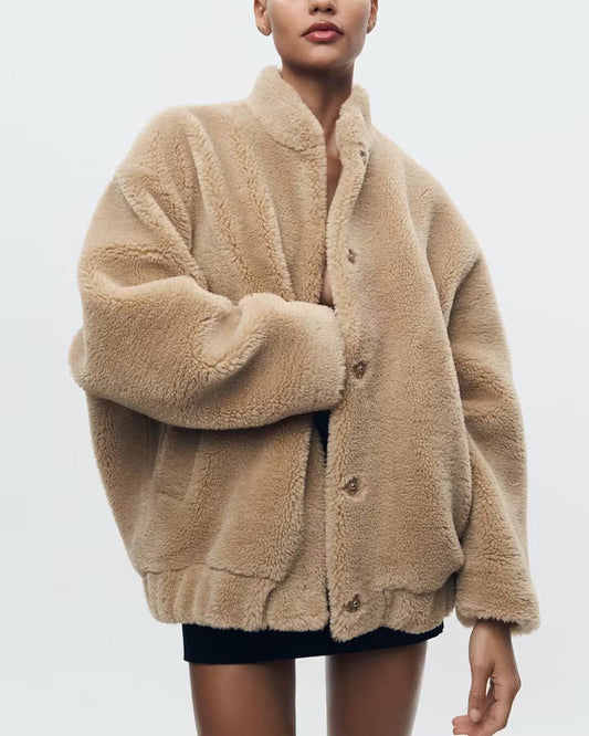 LM | Soft teddy bear coat
