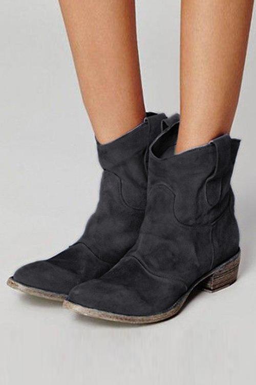 LM | Supported suede ankle boots