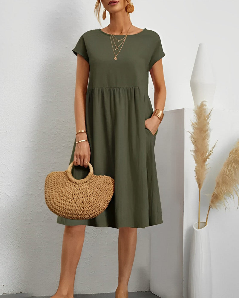 LM | Midi dress with side pocket