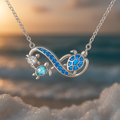 Double Silver Turtle Necklace