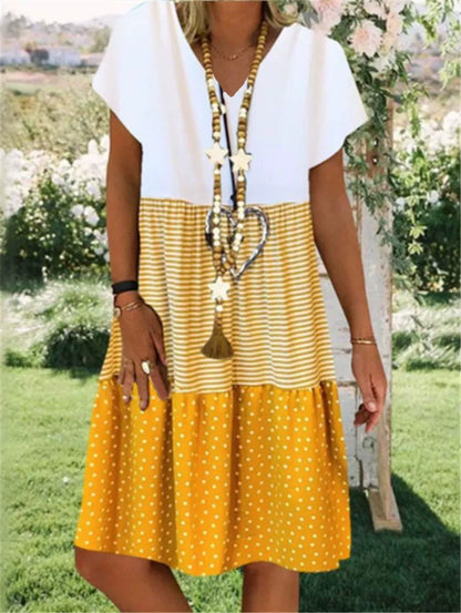 LM | 3-color loose midi dress