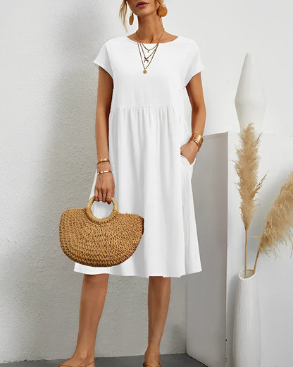 LM | Midi dress with side pocket