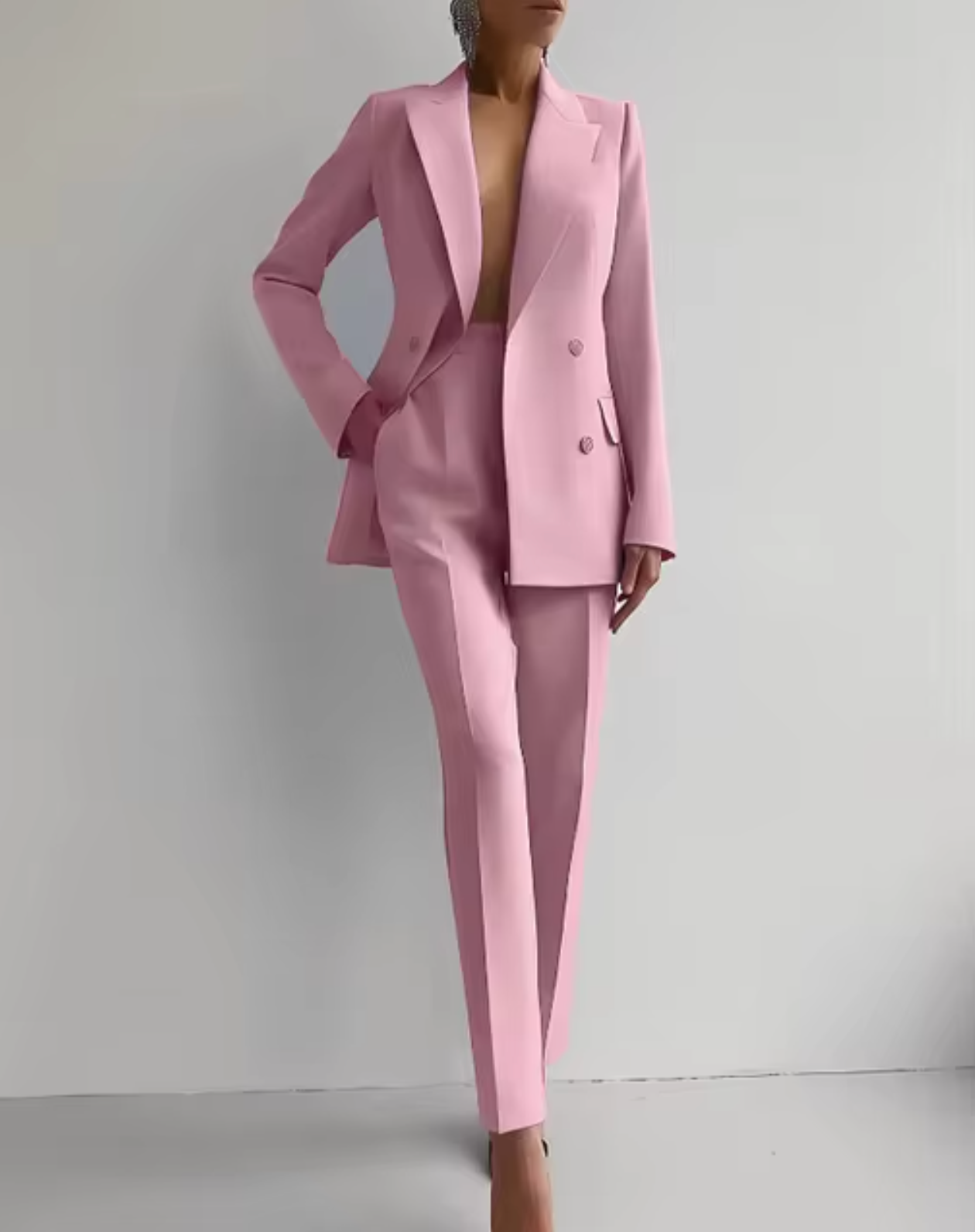 LM | Blazer and pleated trousers as a set