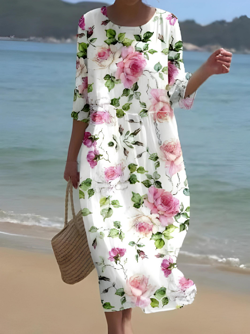 LM | Maxi dress with floral pattern