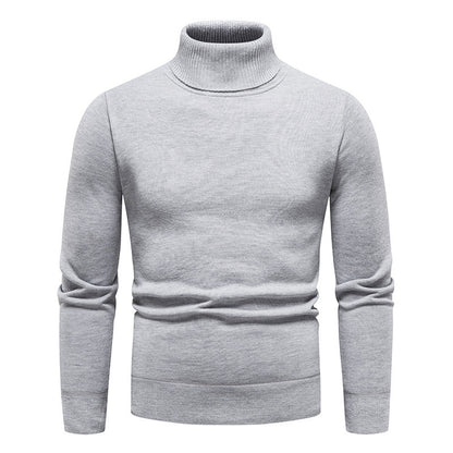 Men's Vintage Solid Knit Turtleneck Sweater elevenforest