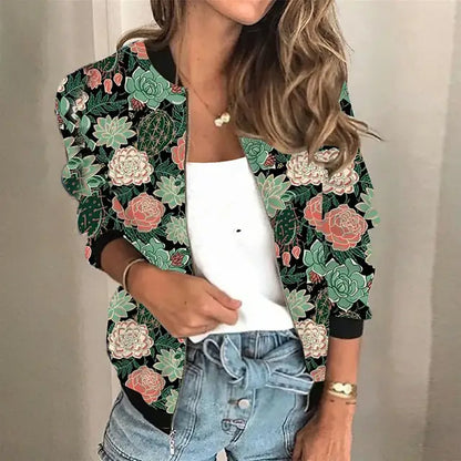 LM | Trendy Splashed Jacket for women
