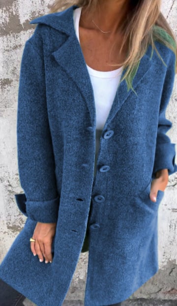 LM | Teni™ Long, casual, elegant jacket with practical pockets