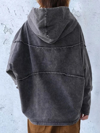 LM | Fashionable loose cotton hoodie