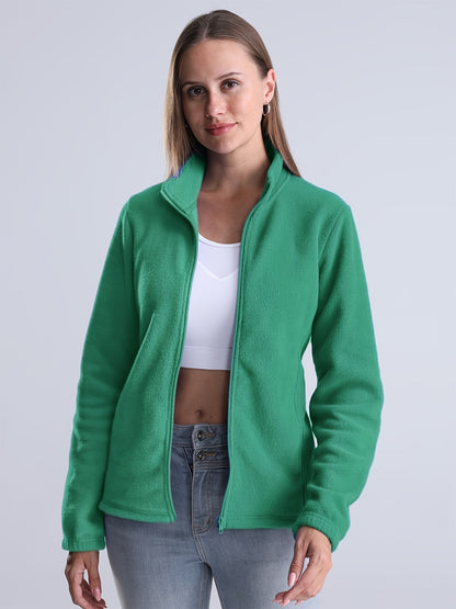 LM | Simple, plush-lined jacket with zipper and pockets