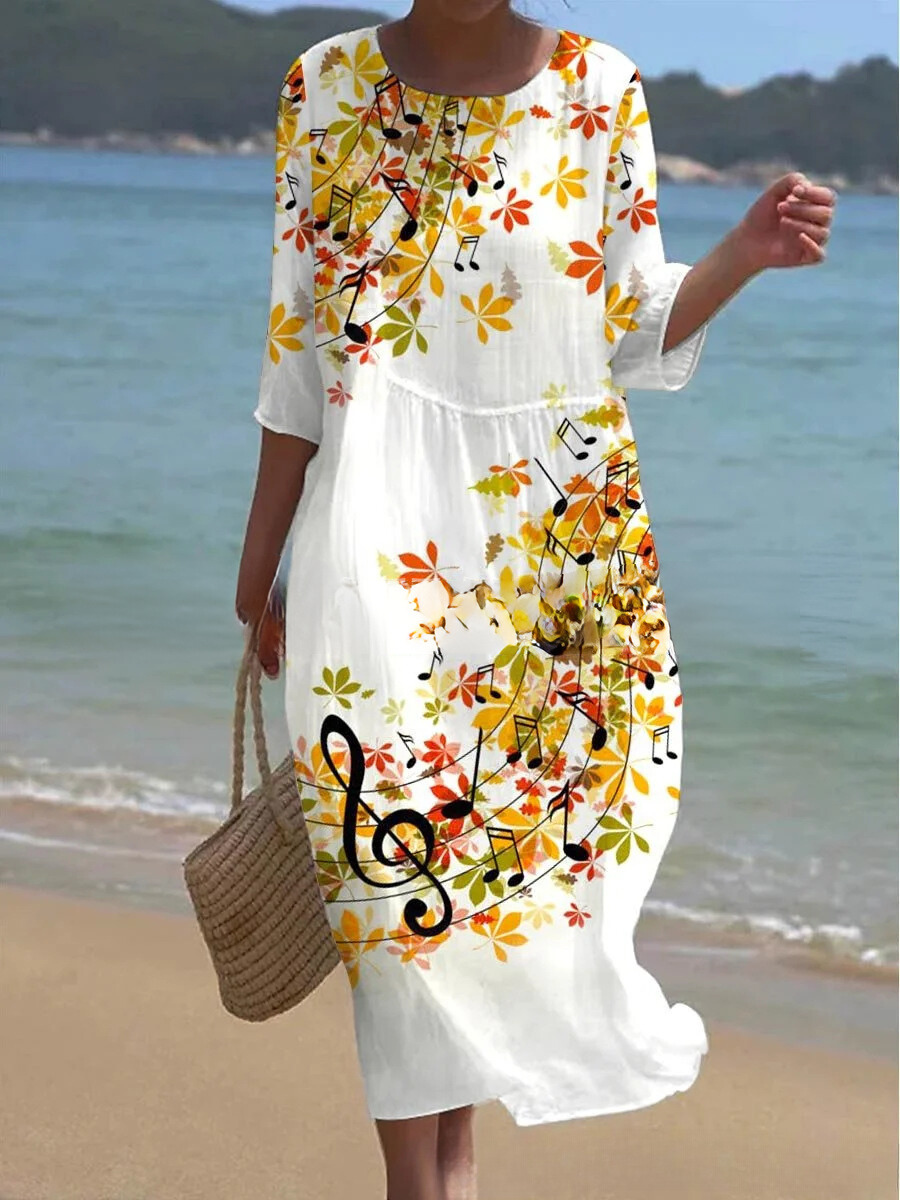 LM | Maxi dress with floral pattern