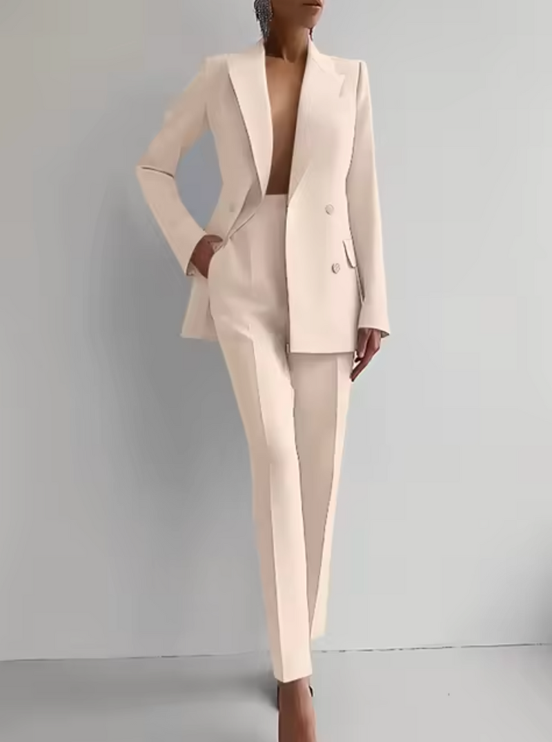 LM | Blazer and pleated trousers as a set