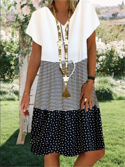 LM | 3-color loose midi dress