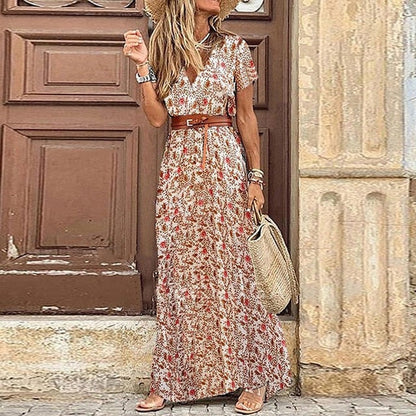 LM | Boho maxi dress with slit