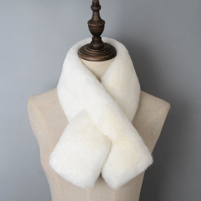 Comstylish Vintage Basic Cozy Ecofriendly Fur Scarf