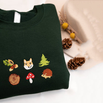 Women's Farm Animal Print Crew Neck Sweatshirt artswardrobe