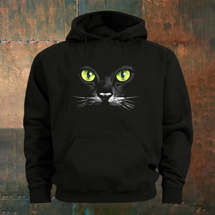 Men'S Cat Pattern Hoodie elevenforest
