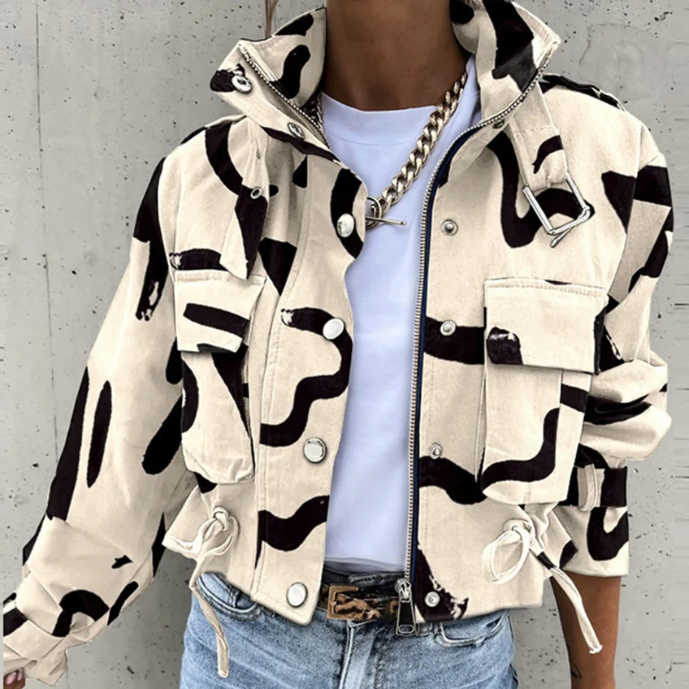 LM | Modern drawstring jacket for women