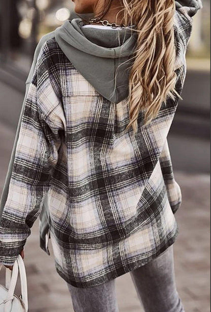 LM | Comfortable long-sleeved patchwork sweatshirt