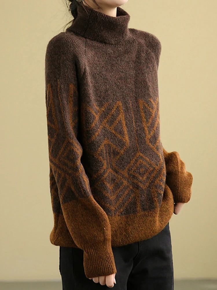 LM | MW - Knitted sweater with turtleneck