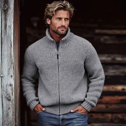 Men's Vintage Solid Color Turtleneck Sweater artswardrobe
