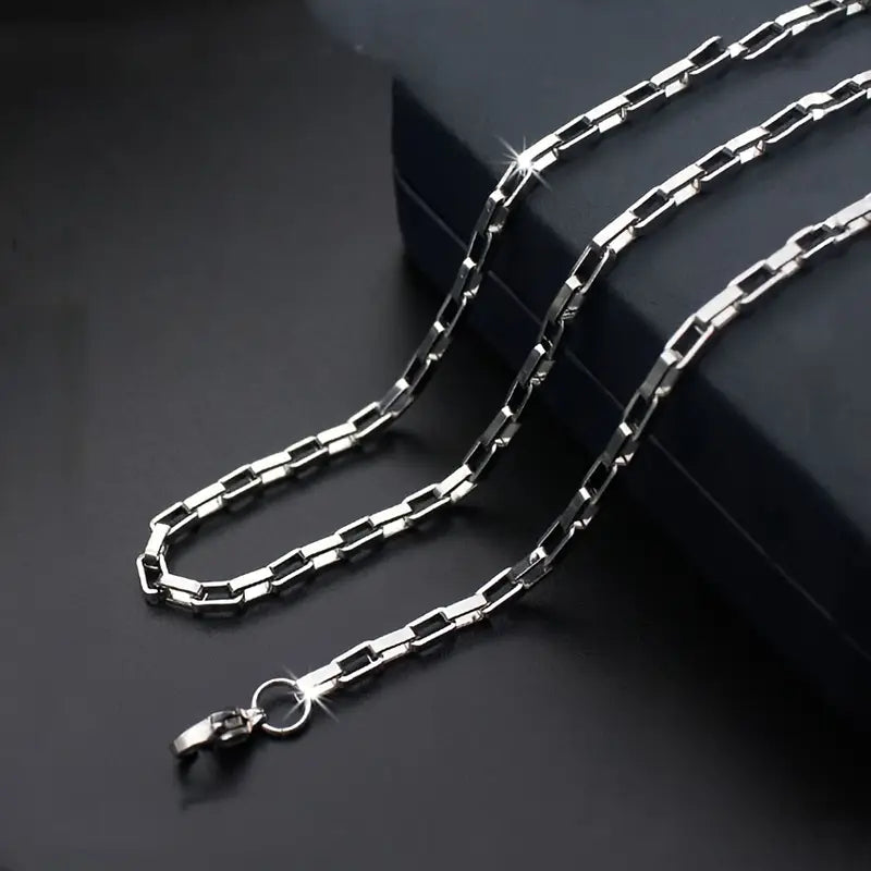 Stainless Steel Box Chain Necklace