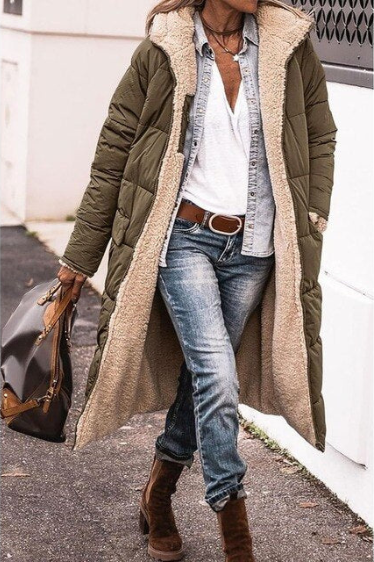LM | warm padded jacket with hood