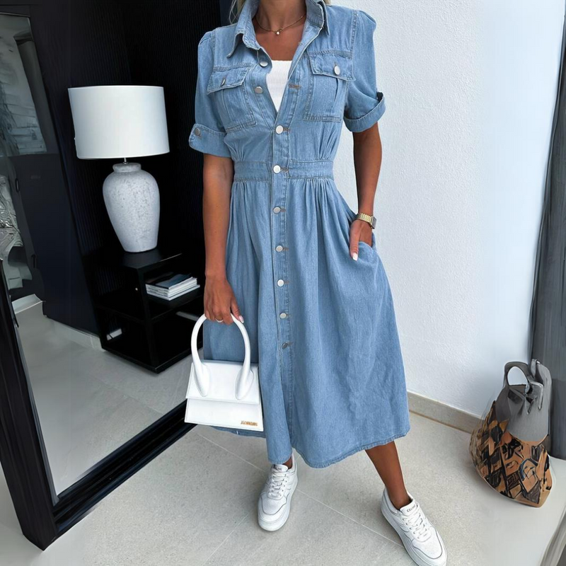 LM | Elegant vintage summer midi dress
