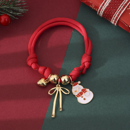 Comstylish Christmas Pendant Adjustable Bracelet