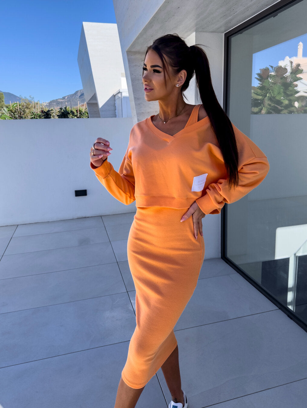 Luz® | Versatile sweater and dress set