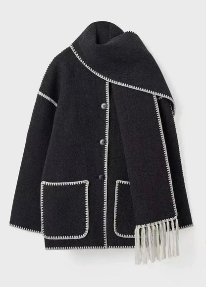LM | Timeless tassel coat for women
