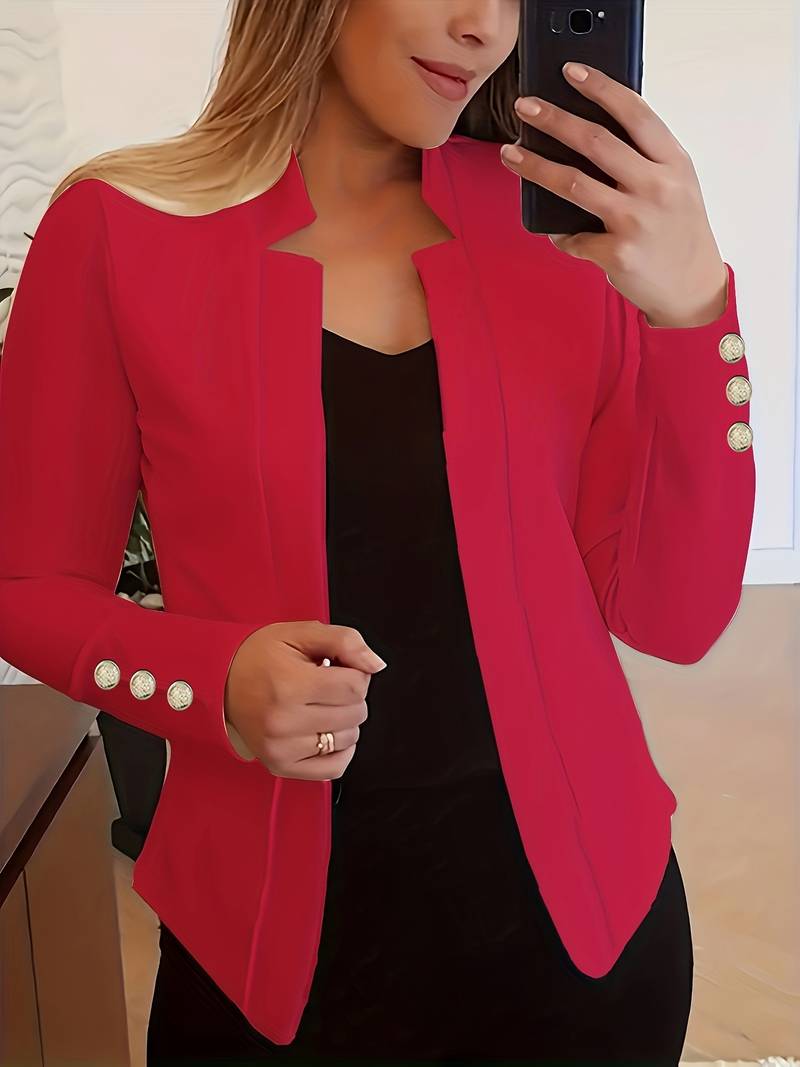 LM | casual blazer with long sleeves and buttons