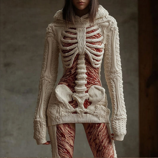 Halloween Anatomy Art Ancient Hooded Sweater artswardrobe