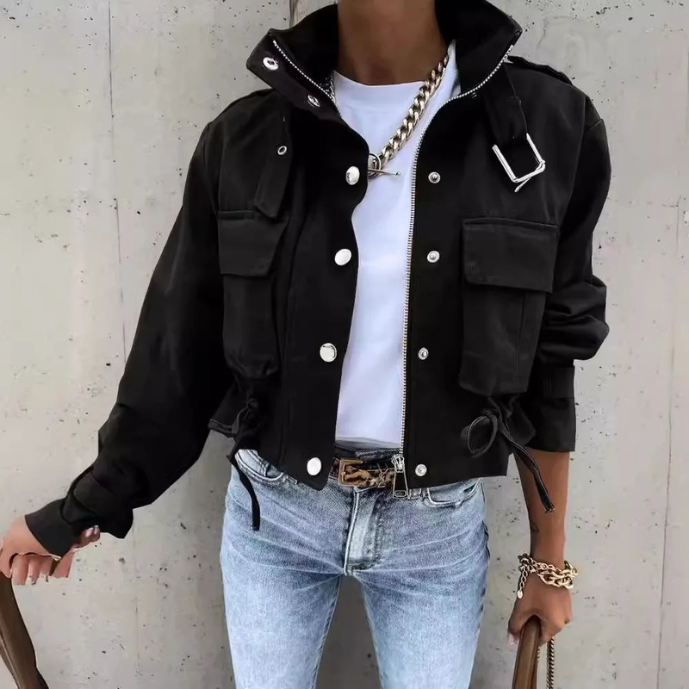 LM | Modern drawstring jacket for women