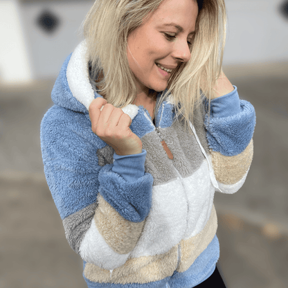 LM | multicolored cuddly jacket for women