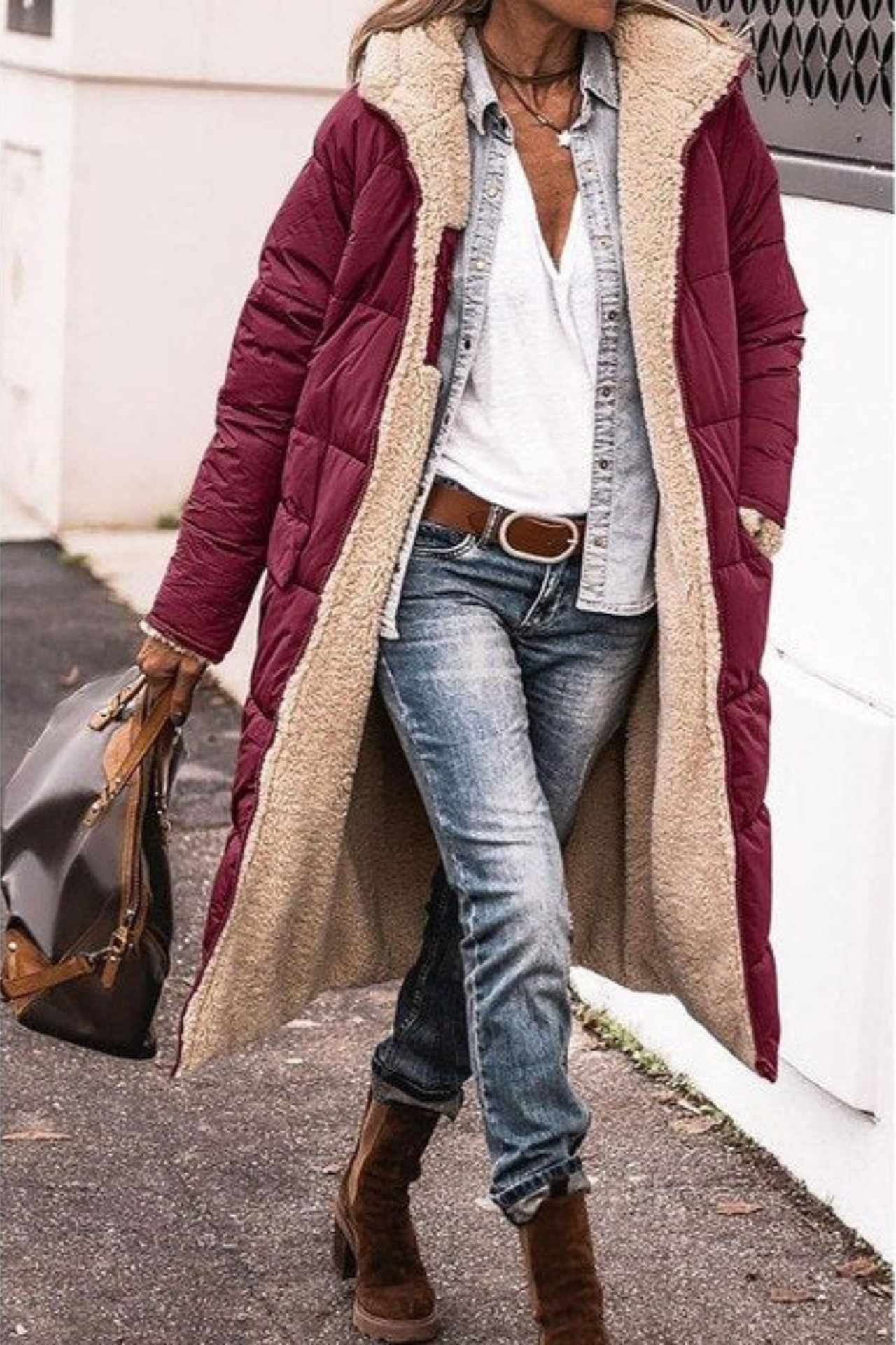 LM | warm padded jacket with hood