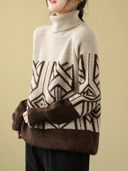 LM | MW - Knitted sweater with turtleneck