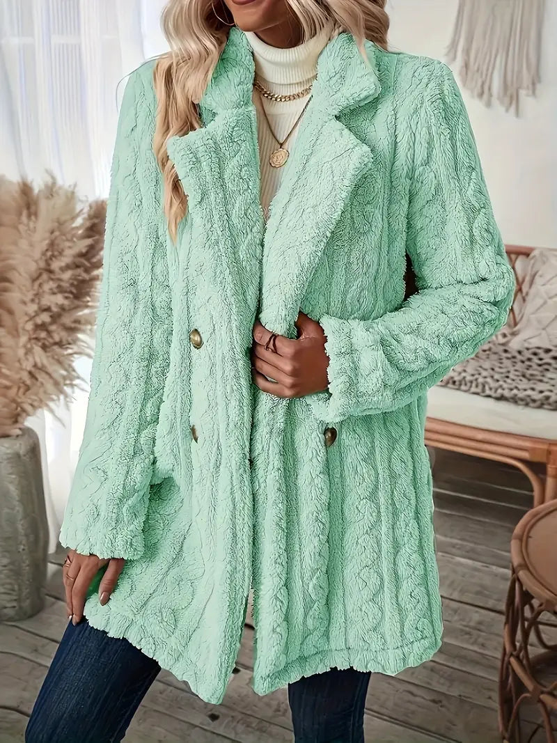 LM | Soft, single-colored, long-sleeved thermal jacket