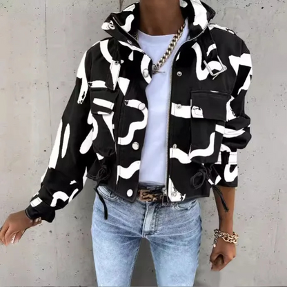 LM | Modern drawstring jacket for women