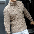 Men's Fairman Island Jacquard Chunky Knit Turtleneck Sweater artswardrobe