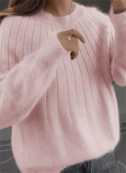 LM | Fluffy cashmere knit sweater