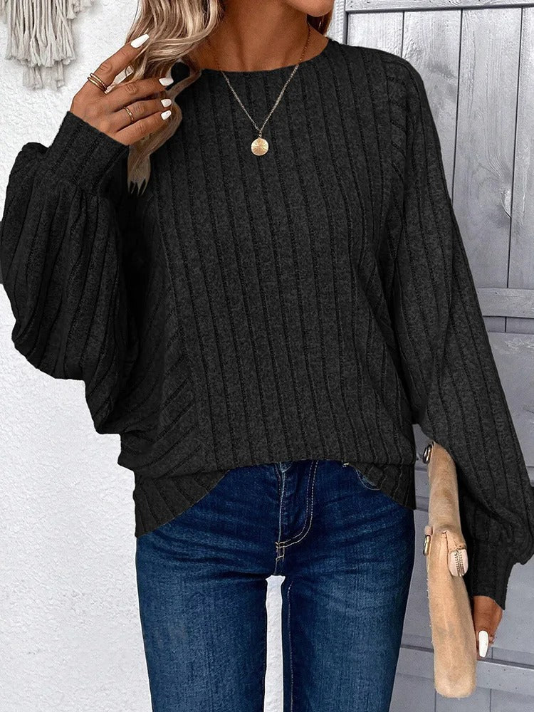 LM | MW - Cozy knitted sweater with balloon sleeves