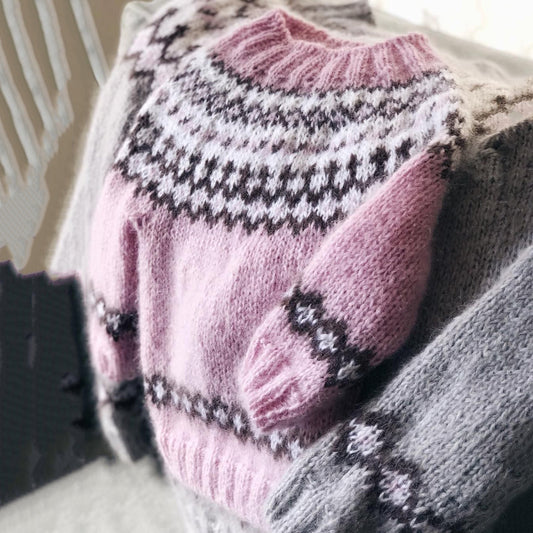 Women's Tribal Geometric Icelandic Art Cozy Sweater artswardrobe
