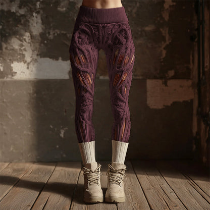 Halloween Muscle Anatomy Art Women's Knit Leggings artswardrobe