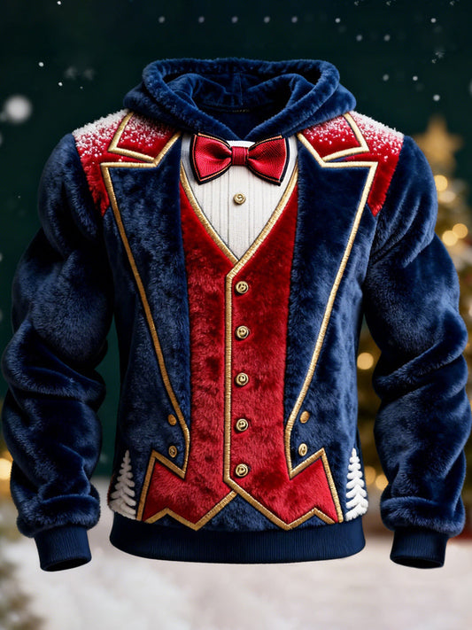 Comstylish Christmas Two-piece Set Design Men's Flannel Sweatshirt